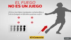 Riesgos al manipular cohetecillos y otros fuegos artificiales
