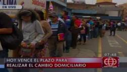 Reniec: hoy es el último día para cambio de domicilio en DNI