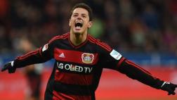 Chicharito Hernández marcó hat-trick en goleada de Leverkusen