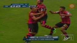 Melgar: Eduardo Uribe marcó el 1-0 ante Cristal (VIDEO)