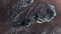 El CO2 helado habría formado los misteriosos barrancos de Marte