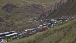 Carretera Central: tránsito paralizado tras choque de camiones