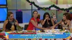 Johany Vegas tuvo contracciones durante programa televisivo