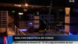 Comas: roban discoteca y se llevan luces y botellas de licor