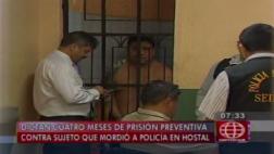 Prisión preventiva para sujeto que mordió a policía en SMP
