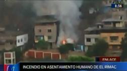 Rímac: incendio en Flor de Amancaes dejó un muerto y un herido