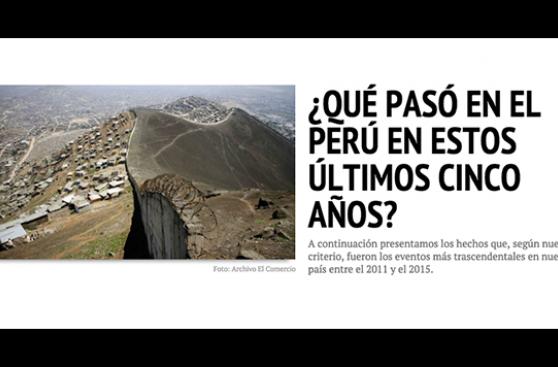 ¿Qué pasó en el Perú en estos últimos cinco años?