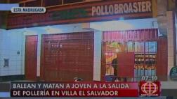 Villa El Salvador: asesinan a joven tras salir de pollería