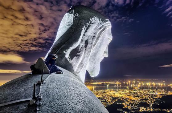 Estos intrépidos fotógrafos escalaron el Cristo de Corcovado