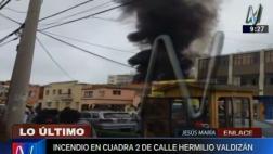 Jesús María: incendio en varios departamentos deja un herido