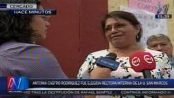 UNMSM dice que elección de rectora interina es ilegal