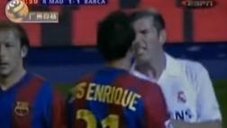 Zidane y el día en que se peleó con Luis Enrique en un clásico