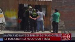 Ate: estrangulan a vigilante de empresa de transportes