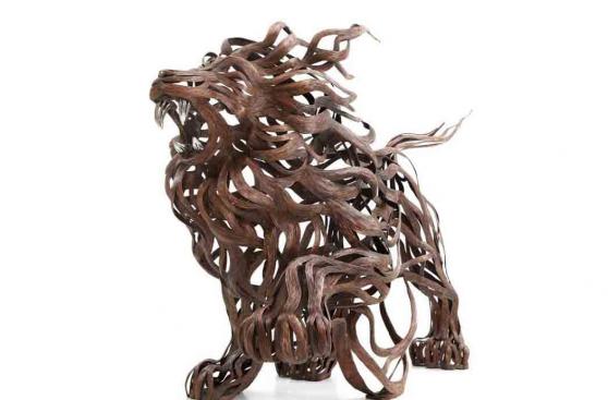 Mira estas impresionantes esculturas de animales en movimiento