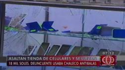 VES: cámaras captan violento asalto en tienda de celulares