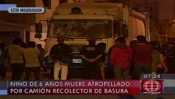 Niño de 6 años murió atropellado por camión cerca de su casa