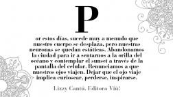 Lizzy Cantú: "Viajar con los ojos"