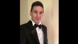 Lionel Messi y su elegante traje 'Armani' en el Balón de Oro 