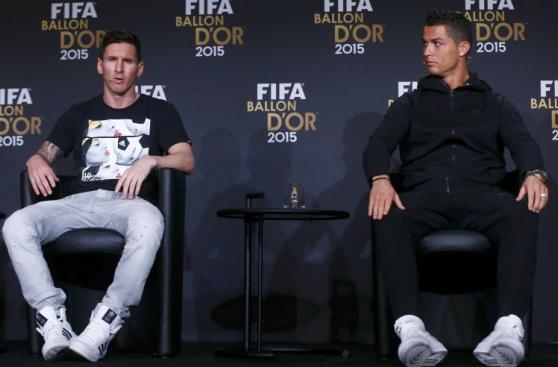 Cristiano Ronaldo y Lionel Messi cruzaron miradas en la previa