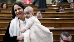 El bebé que ocupó un escaño en el Congreso de España
