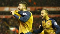 Golazo de Olivier Giroud para 3-2 de Arsenal sobre Liverpool