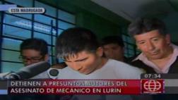 Lurín: cae asesino de mecánico y no se descarta crimen pasional