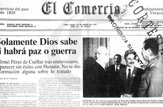 El peruano que trató de evitar la Guerra del Golfo