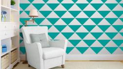 Logra paredes que llamen la atención con decoración geométrica