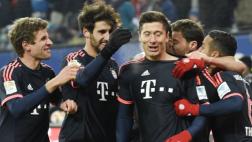 Bayern Múnich derrotó 2-1 a Hamburgo con doblete de Lewandowski