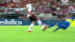 Boca-River: Silva fue expulsado en su debut por terrible falta