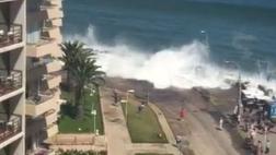 Chile: videos muestran daños de maretazo en Viña del Mar