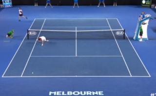 Andy Murray dejó en el piso a David Ferrer tras genial punto