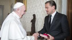 Leonardo DiCaprio fue recibido por el papa Francisco