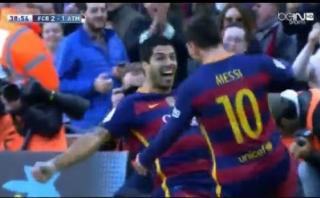 Luis Suárez marcó el 2-1 para Barcelona ante Atlético (VIDEO)