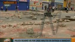 Manchay: vuelven a bloquear Av. La Molina contra corredor azul