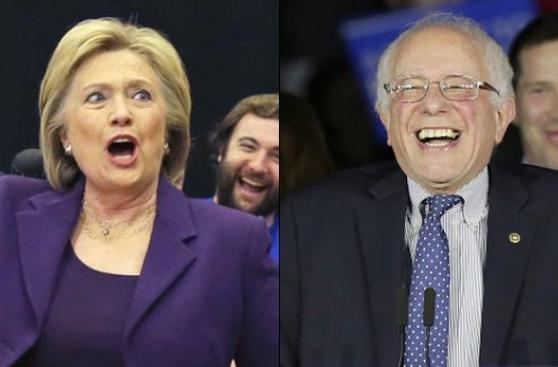 Clinton y Sanders se reparten los delegados demócratas en Iowa