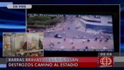 Ate: hinchas de Universitario protagonizaron actos vandálicos