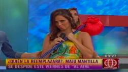 Maju Mantilla deja "Al Aire": ¿La reemplazará Karen Schwarz?
