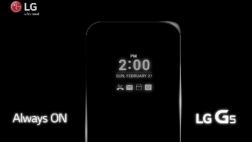 Nueva función del LG G5 mantiene la pantalla siempre encendida