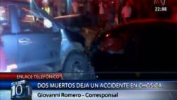 Chosica: 3 muertos y 5 heridos en choque en Carretera Central