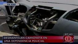 Roban autopartes de camioneta dentro de depósito policial