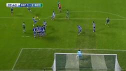 Juan Manuel Vargas marcó golazo para Betis de jugada preparada