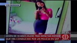 Cayó de moto conducida por policía y murió arrollada en SMP