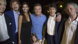 Los Rolling Stones cenaron con Mauricio Macri y su familia