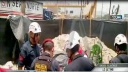 Comas: obrero murió en excavación de pozo en Panamericana Norte