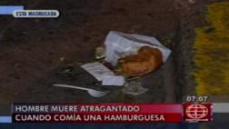 SJM: odontólogo murió por atragantarse con hamburguesa