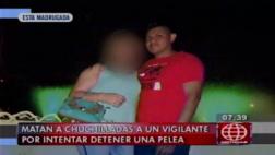 Vigilante murió acuchillado por tratar de impedir una discusión