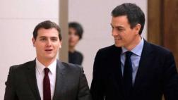 Sánchez llega con Ciudadanos a un acuerdo de Gobierno en España