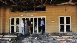 Cierran universidad que estudiantes incendiaron en protesta