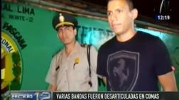 Comas: tres bandas delincuenciales fueron desarticuladas